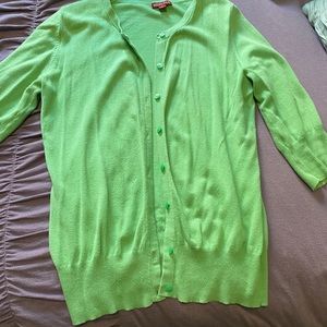 Seafoam green cardigan - lightweight